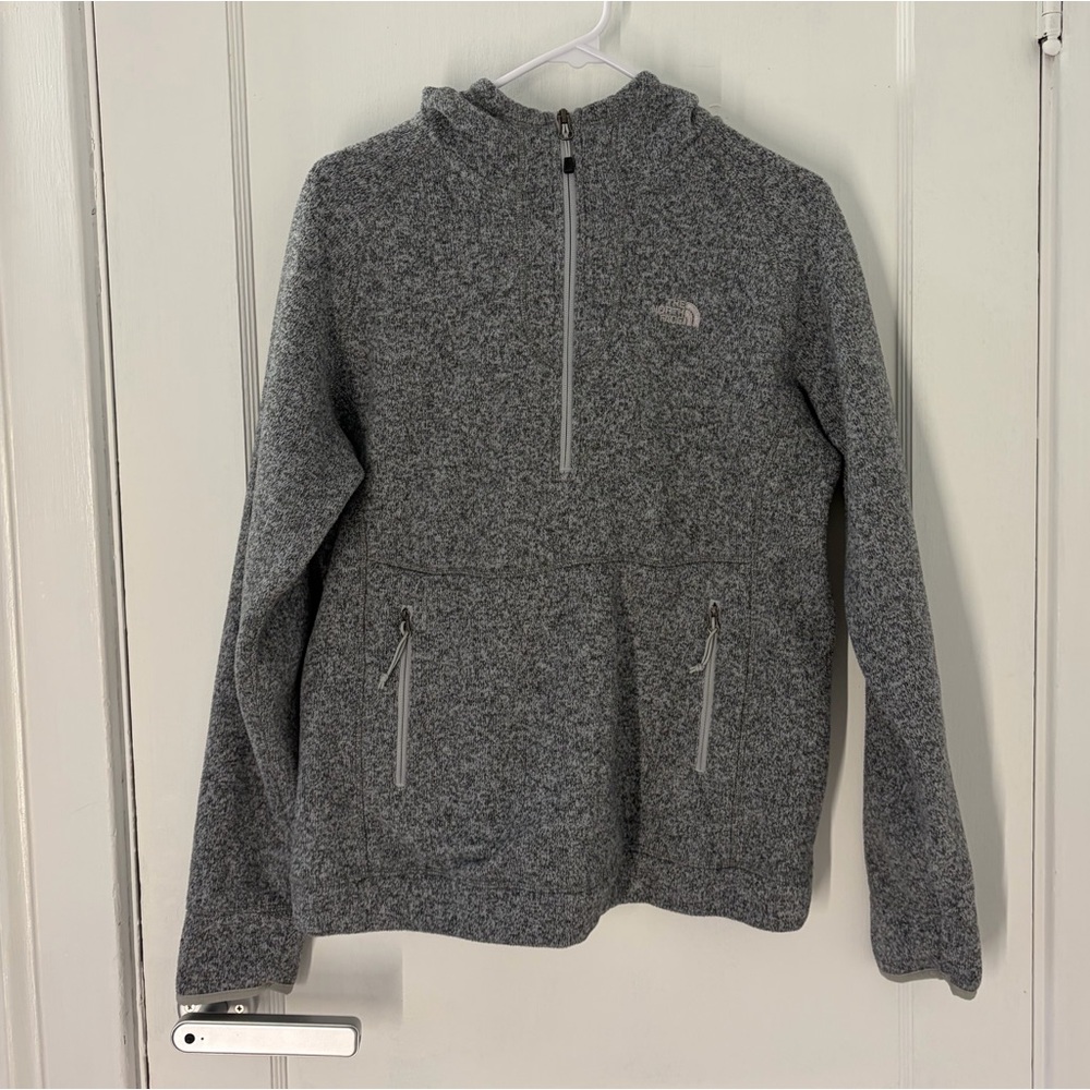 North Face Half zip Large Heather fleece jacket